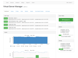 Cloud server manager dashboard