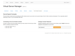 Cloud server manager console