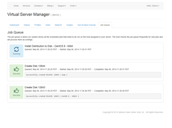 Cloud server manager jobqueue